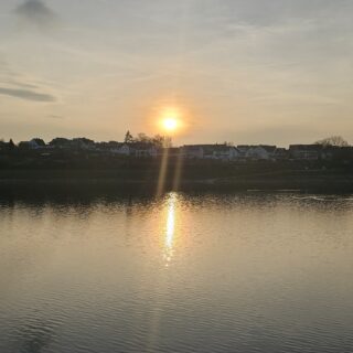 Sonnenuntergang am Twistesee
